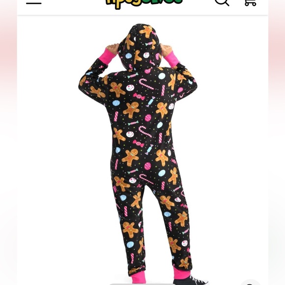 Women's "Let's Get This Gingerbread" Jumpsuit - Picture 3 of 16